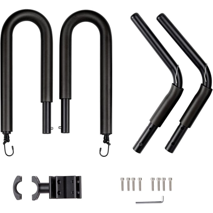 Supports de planche de surf pour moto, cintre pour planche de surf, Compatible avec les planches courtes et les longboards noir