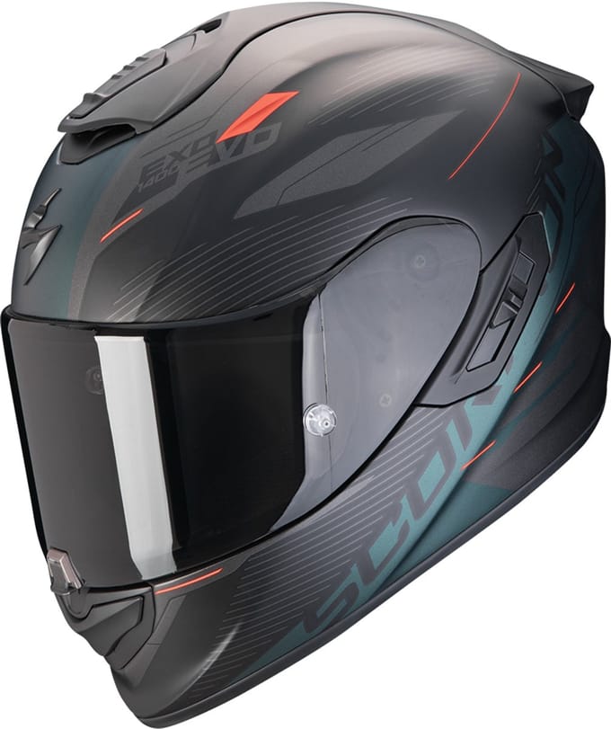 Scorpion EXO-1400 Evo II Air Luma Mat Zwart Groen Integraalhelm - Helm