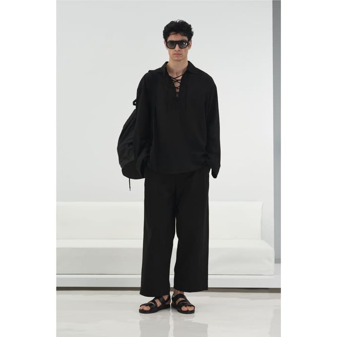 Casual Lange Mouw Shirt met Strikdetail