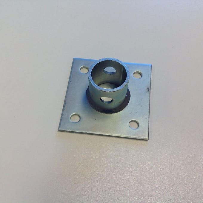 Adapter voor Simol steunpoot rond 50mm