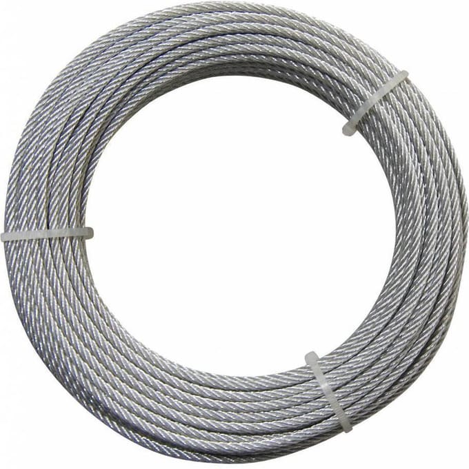 Staaldraad staal/verzinkt 3 mm