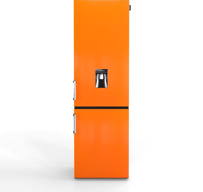 Nunki Large H2O – Koel-vriescombinatie – Waterdispenser – E-klasse – 268 liter – Front Bright Orange Gloss