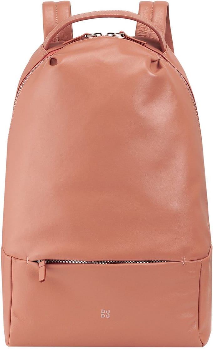 DuDu Rio Dagrugzak Leder 37 cm - rosa flamingo