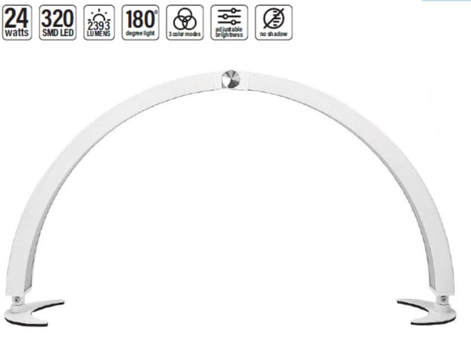 RickiParodi Hi-Lite – Professionele Nagellamp – Half Moon – LED – 24W – Opvouwbaar