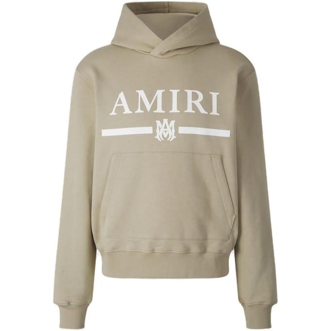 Amiri MA Bar-logo beige hoodie