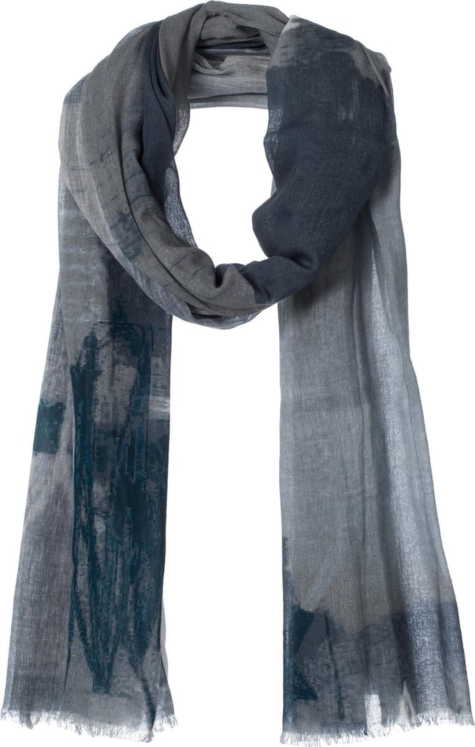Amor Collections - Langwerpige Sjaal - Katoen - Grijs - 100x200 cm
