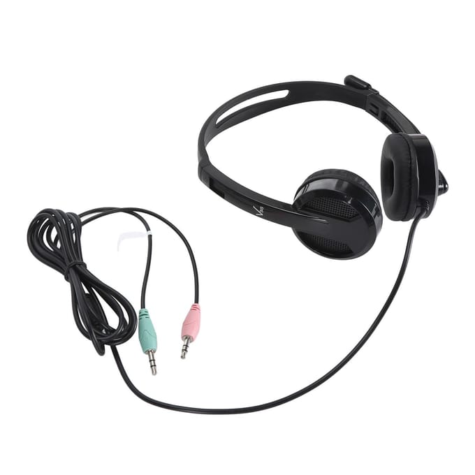 Microfoon Koptelefoon 120 Graden Draaibare Microfoon Bekabelde Headsets HiFi Luidspreker Laptop Koptelefoon