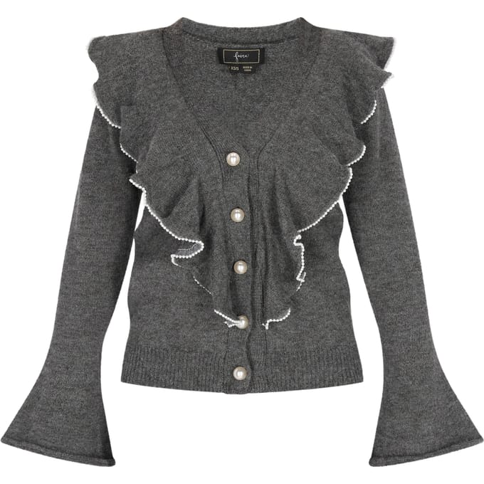 Faina Vest Dames donkergrijs gem