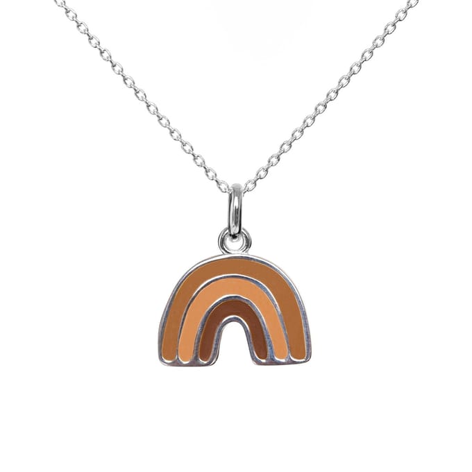 Ketting - Regenboog - Zilver - Emaille - Kind - VanPauline - speciaal cadeau