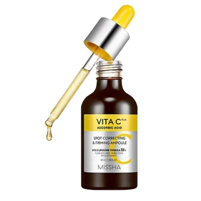 Missha Vita C Plus Spot Care Elastische Ampul Verhelderend & Verstevigend Vitamine C Serum 40ml black