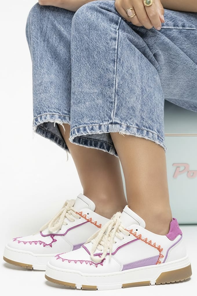 DWRS label Huntly Sneaker Fuchsia / Lila Größe: 36 | Trainers Outlet | Damen | Rosa