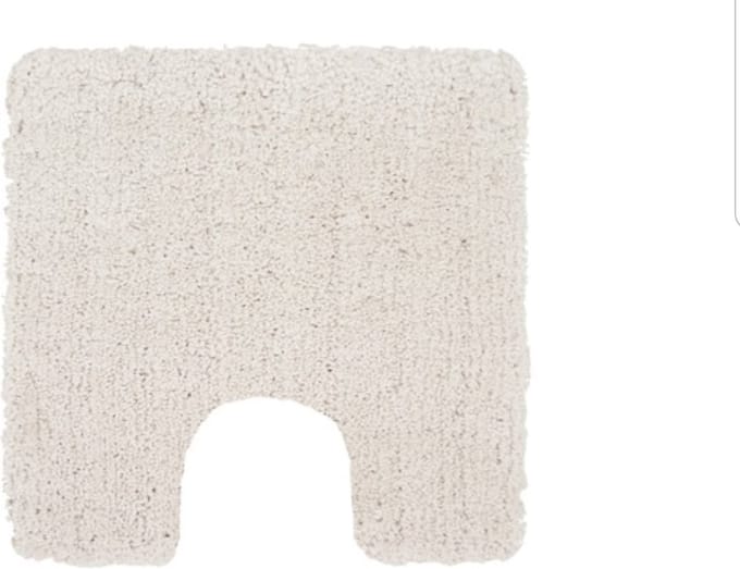 Differnz - WC Mat Zara - Gebroken Wit - Antislip - 60x60cm