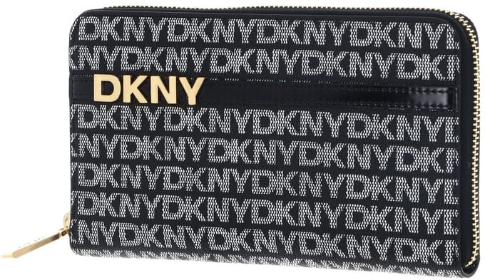 DKNY portemonnee Avril Zip Around Wallet BK Logo - BK zwart