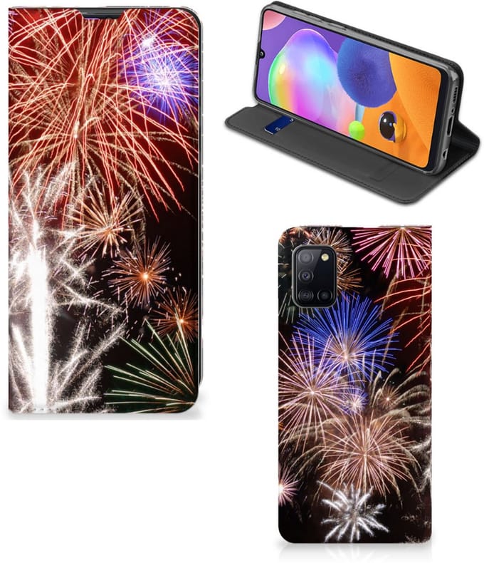 Samsung Galaxy A31 Hippe Standcase Vuurwerk
