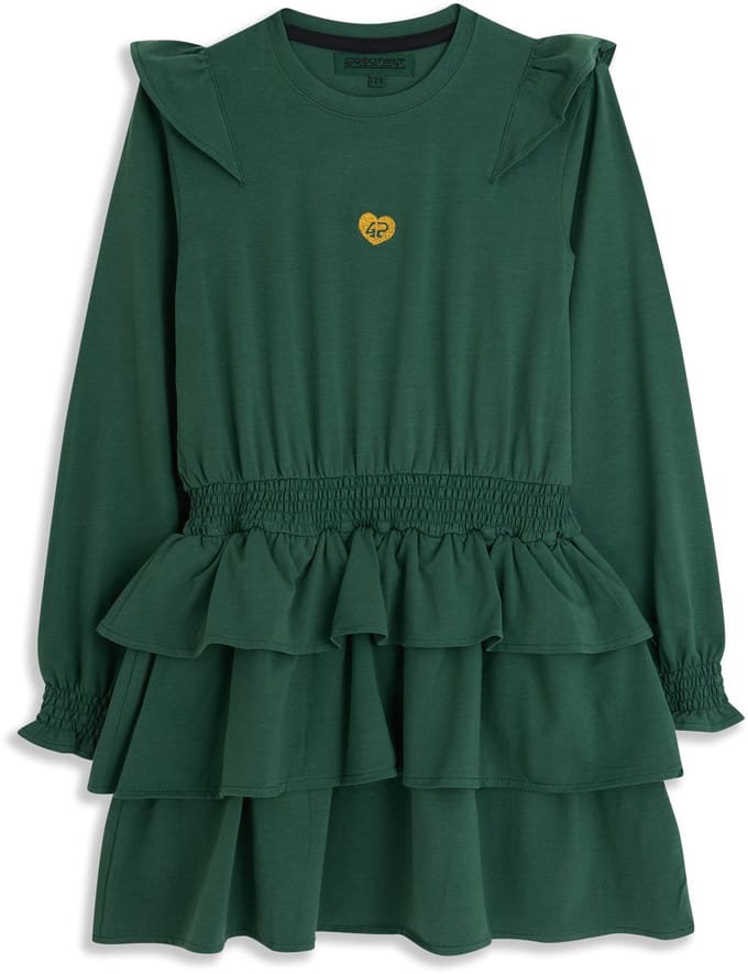 4PRESIDENT Meisjes jurk - Green - Maat 128 - Meisjes jurken