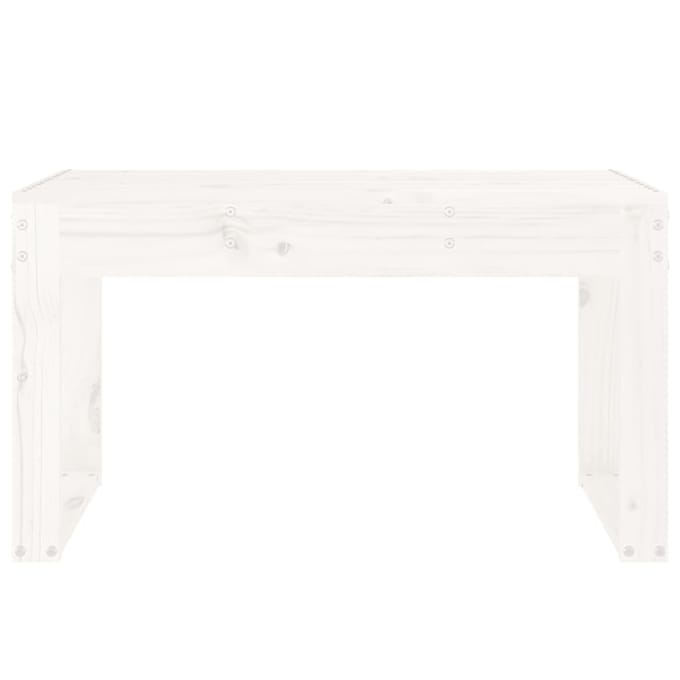 vidaXL - Tuinbank - 80x38x45 - cm - massief - grenenhout - wit