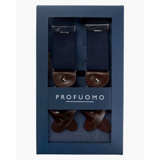 Profuomo Bretellen Zwart - Maat - Heren