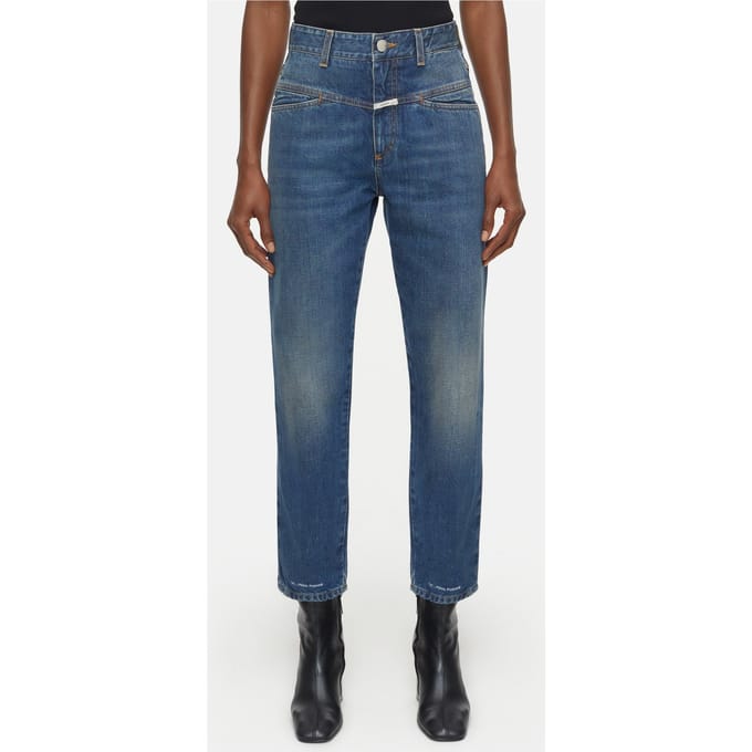 Closed Pedal Pusher Jeans Mid Blue Größe: 40 | Straight Jeans Outlet | Damen | Blau