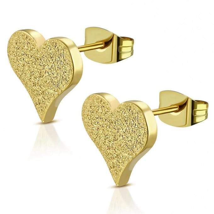 Amanto Oorbellen Bekir Gold - 316L Staal - Hart - 9x10mm