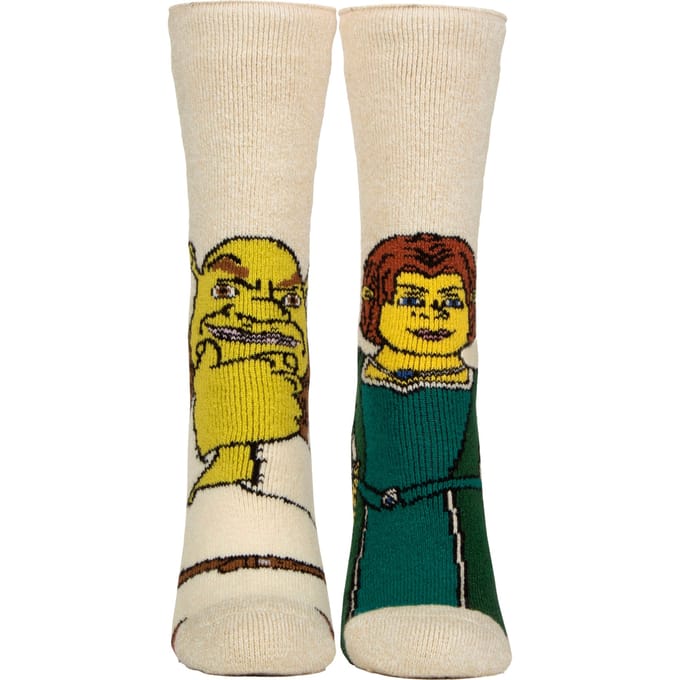 Dames Thermische Sokken met Shrek Patroon en Zachte Geborstelde Voering