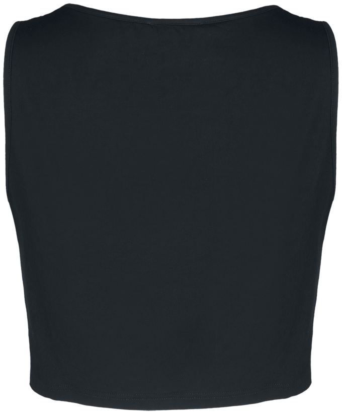 Banned Space Kitty Cropped Dames Top - zwart - XL