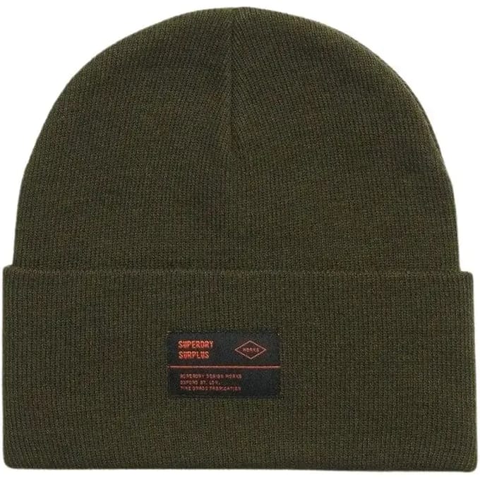Superdry Surplus Gebreide Beanie Groen Grootte: 1SIZE
