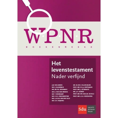 Het Levenstestament - Wpnr Boekenreeks