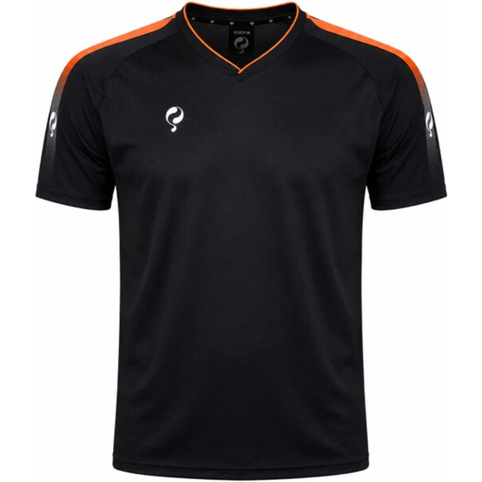 Q1905 Trainingsshirt maher zwart / oranje / wit