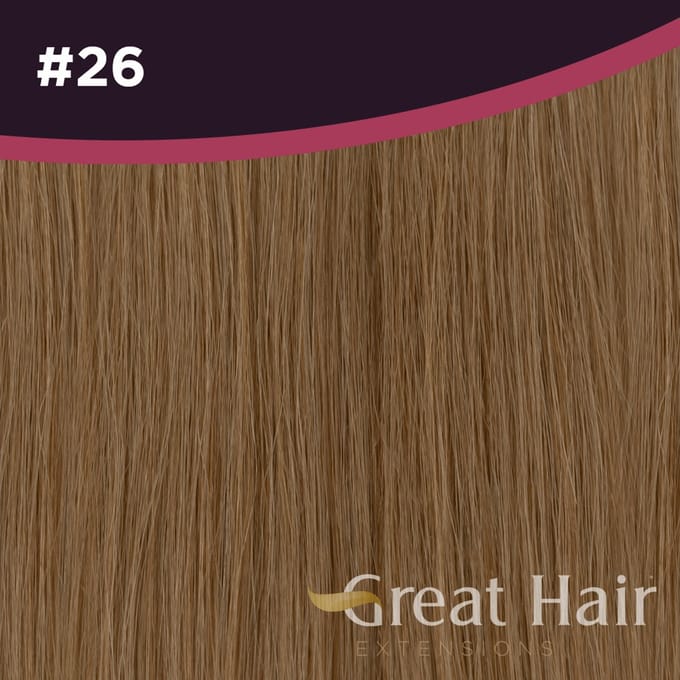 Great Hair Extensions Full Head Clip In - straight #26 40cm