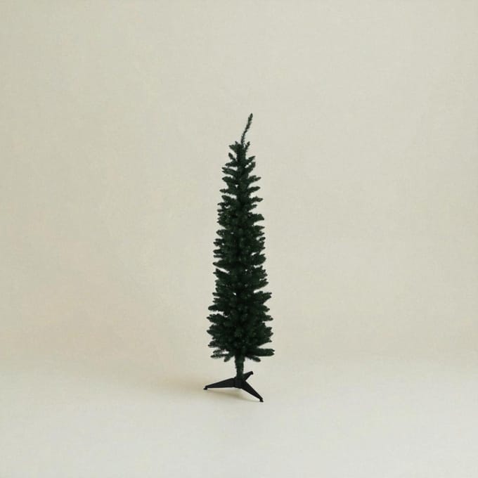 Slanke pencil kerstboom Casty – 120 cm hoog, perfect voor compacte ruimtes