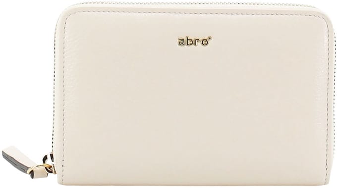 abro Leren Portemonnee Leather Dalia Wallet Beige