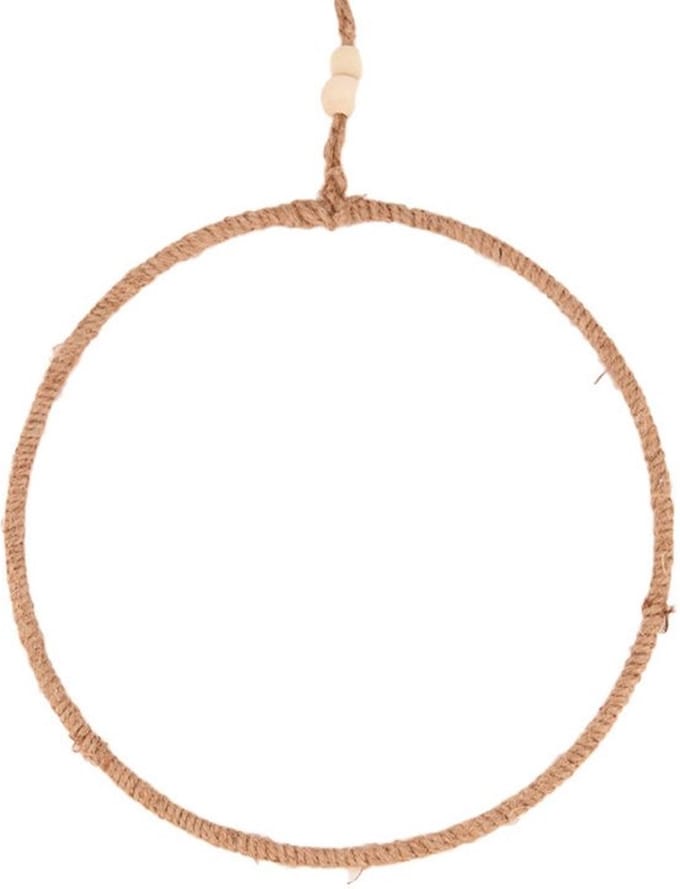 Metalen touw ring 38cm