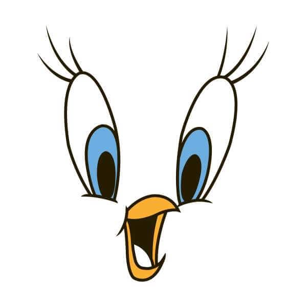 Looney Tunes Tweety Face Trui - Wit - L