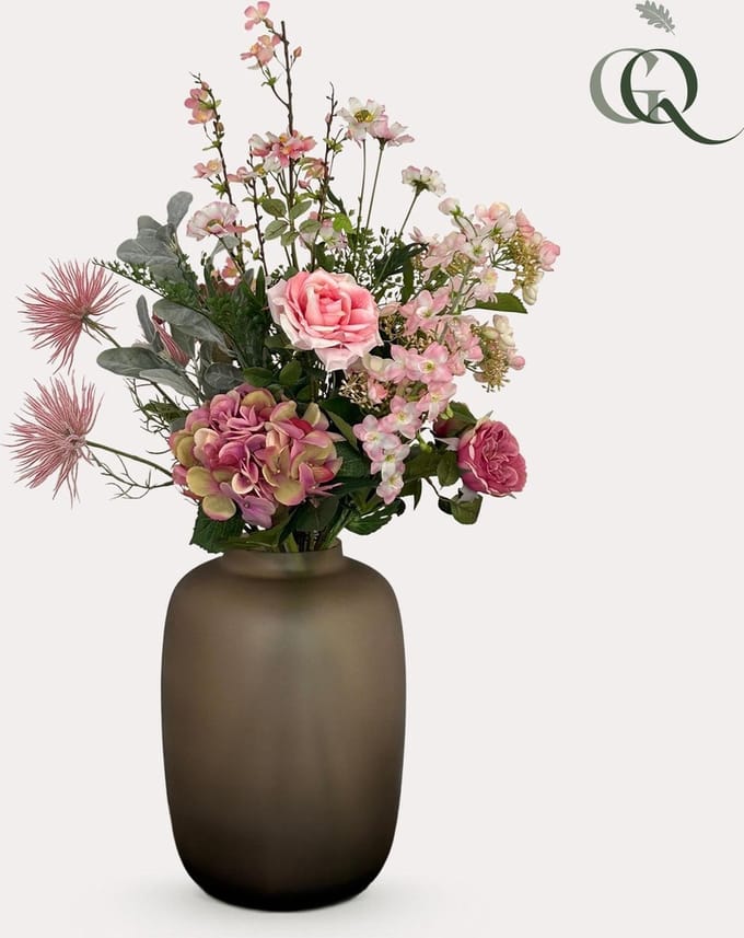 Kunstbloemen - Bouquet L - Pretty Pink - 89 cm