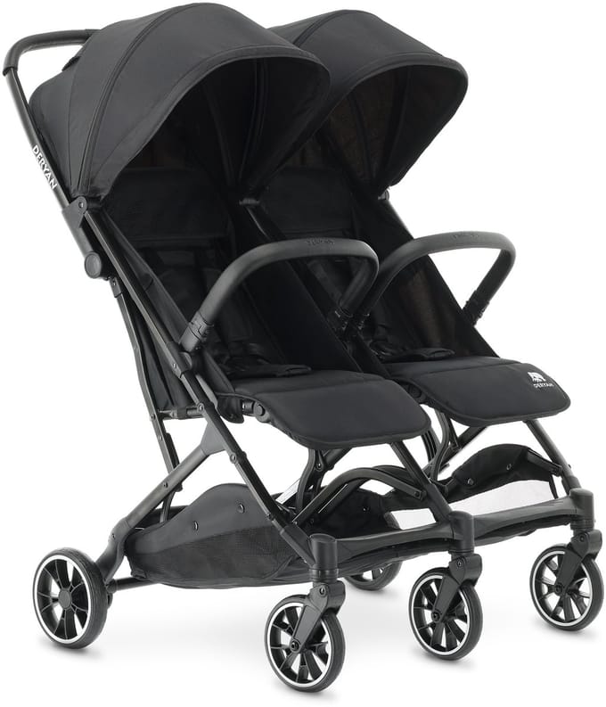 Deryan Rolo X2 Duo Buggy - 2 persoons - Compact & lichtgewicht - Zwart