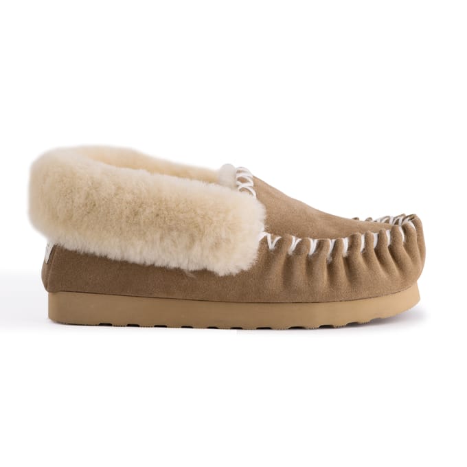 Aus Wooli Australia Hand Stitched Womens Schapenvacht Mocassin