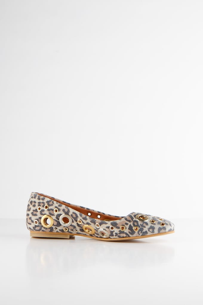 DWRS label Veneto Rings Leopard Loafer Sand Maat: 37 | Instappers Outlet | Dames | Beige