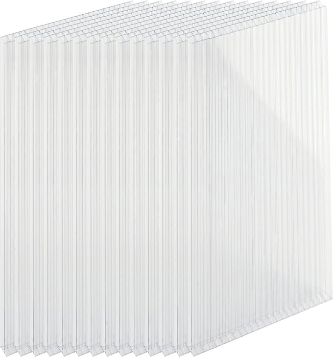 Polycarbonaat platen - set van 14 - 4 mm - 121 x 60,5 cm