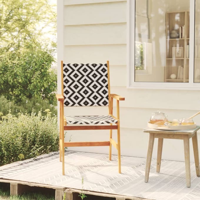vidaXL - Tuinstoelen - 4 - stuks - massief - acaciahout