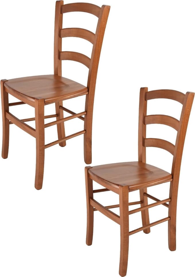 Tommychairs Venice - Eetkamerstoelen - Set van 2 - Kersenhout