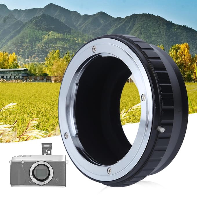 Metalen Lensadapterring voor KONICA AR-lens om te passen op Fuji FX Mirrorless Camera black
