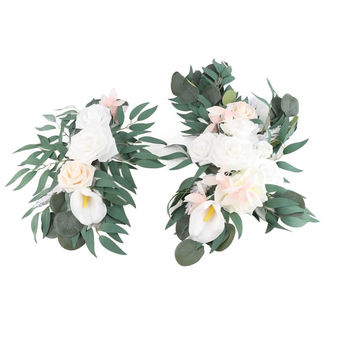Bruiloft Simulatie Boog Bloem Bloem Decoratie Bruiloft Podium Achtergrond Bloemen gray