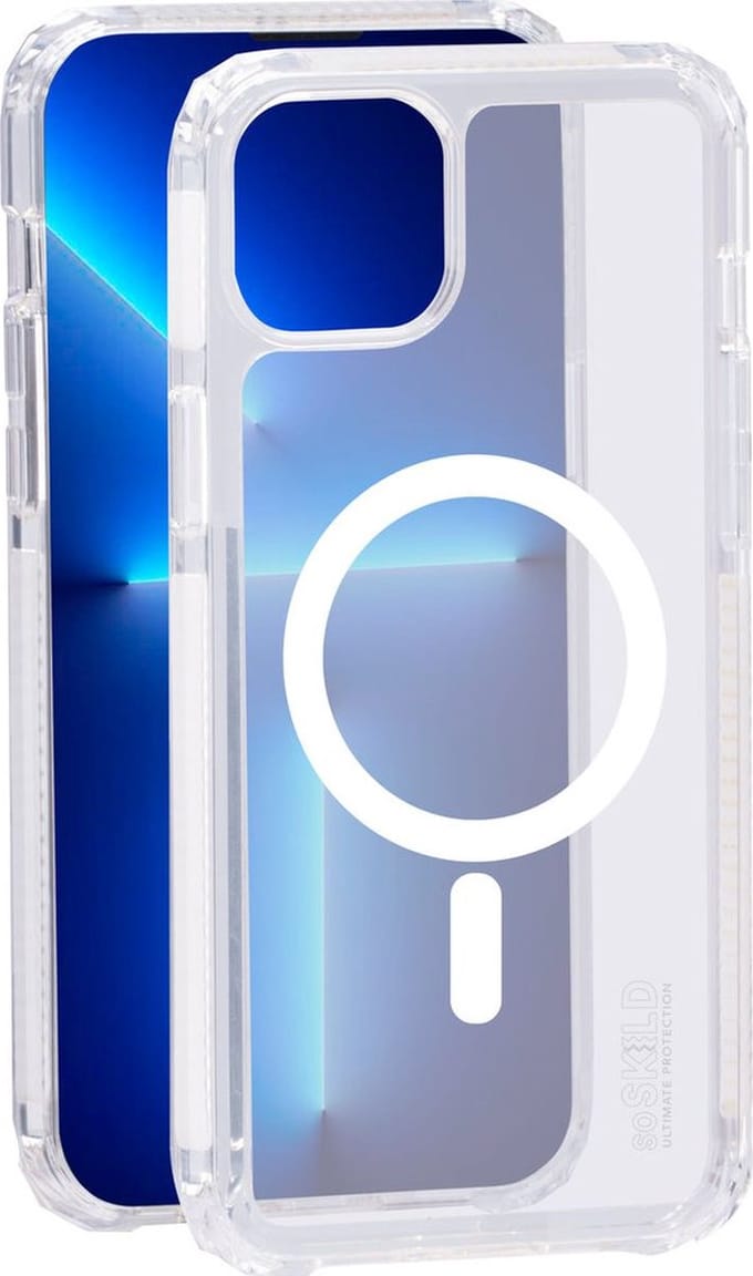 SoSkild iPhone 14 Pro Defend Case Magnetic Ring Transparant