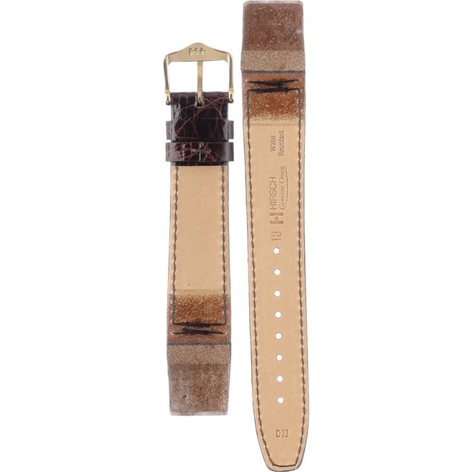 Hirsch 18800810OE-1-18 Genuine Croco - Open End Horlogeband
