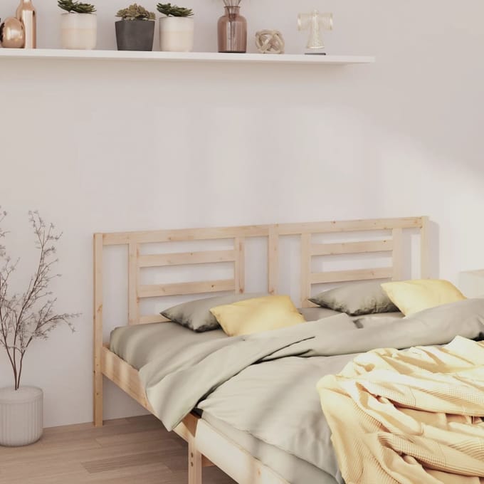 vidaXL - Hoofdbord - 206x4x100 - cm - massief - grenenhout