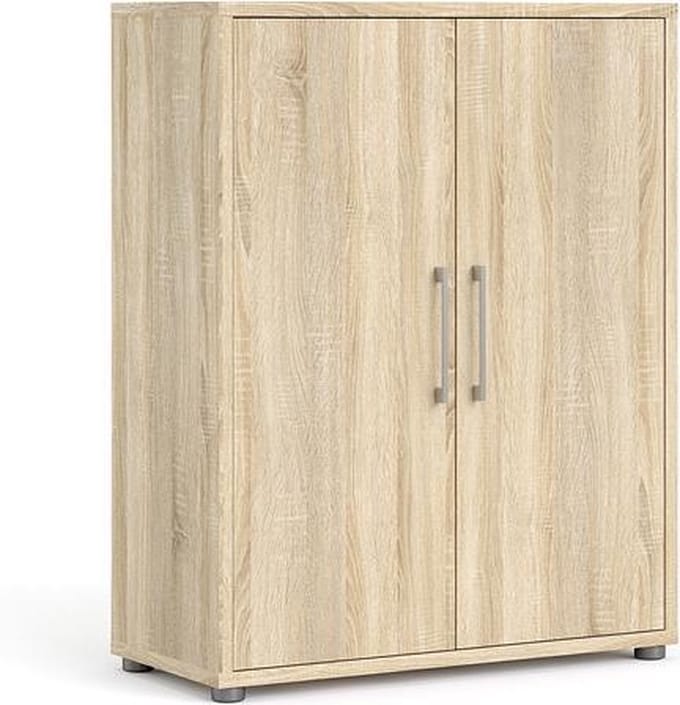Prisme archiefkast 2 deuren eiken decor.