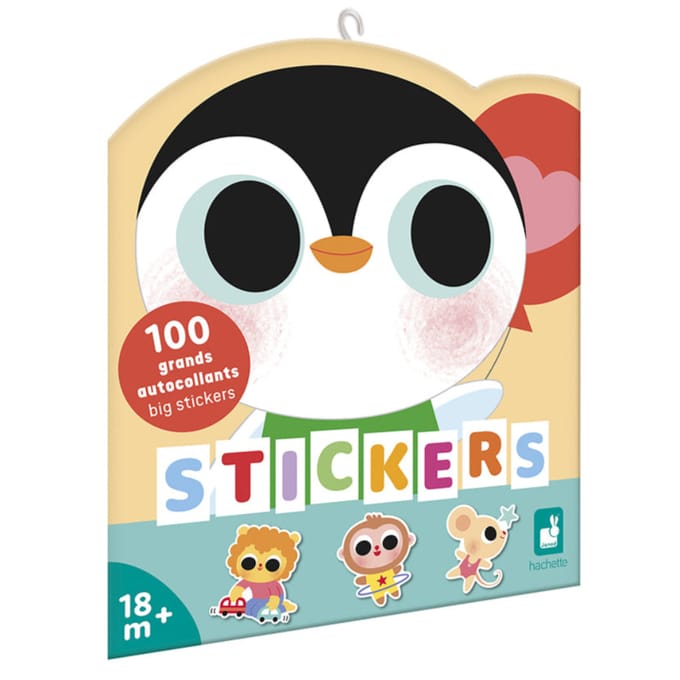 Janod - Stickerboek - Babydieren - 100 stickers