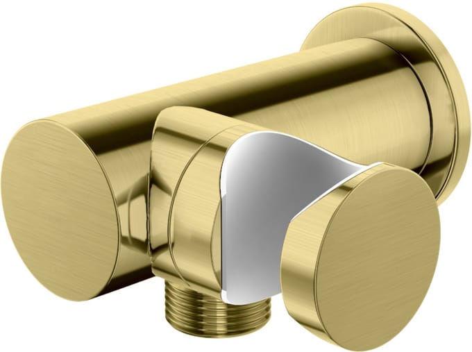 Kohlman Doucheset Geborsteld Goud QW004AEGDB - Wandmontage