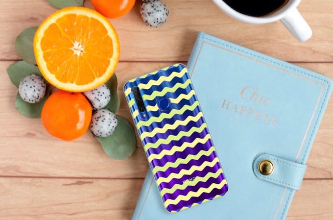 Honor 20 Lite TPU bumper Waves Yellow
