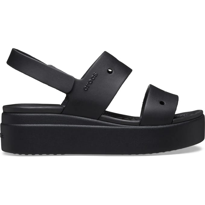 Sandalen met sleehak Crocs Sabots Brooklyn 4u noir
